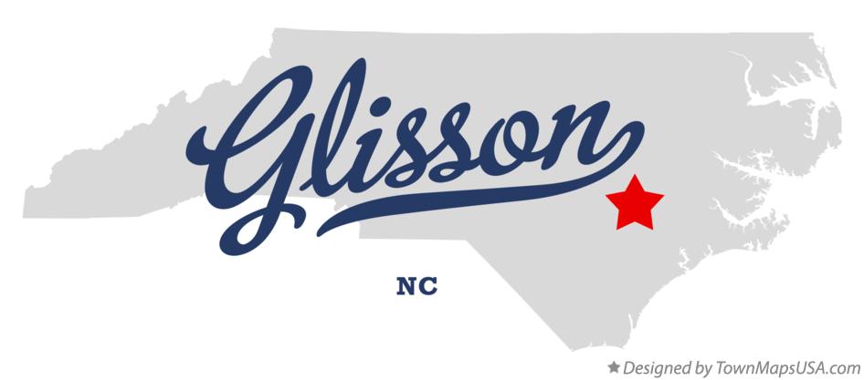 Map of Glisson North Carolina NC