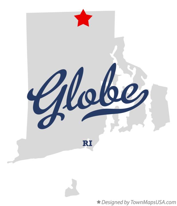 Map of Globe Rhode Island RI
