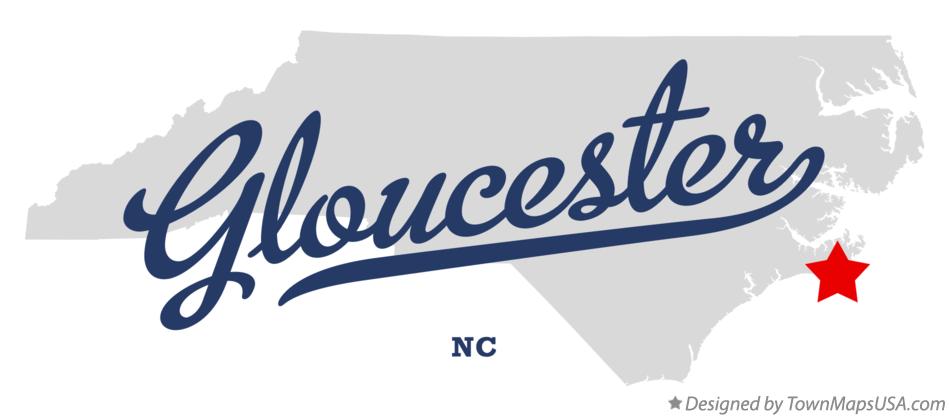 Map of Gloucester North Carolina NC