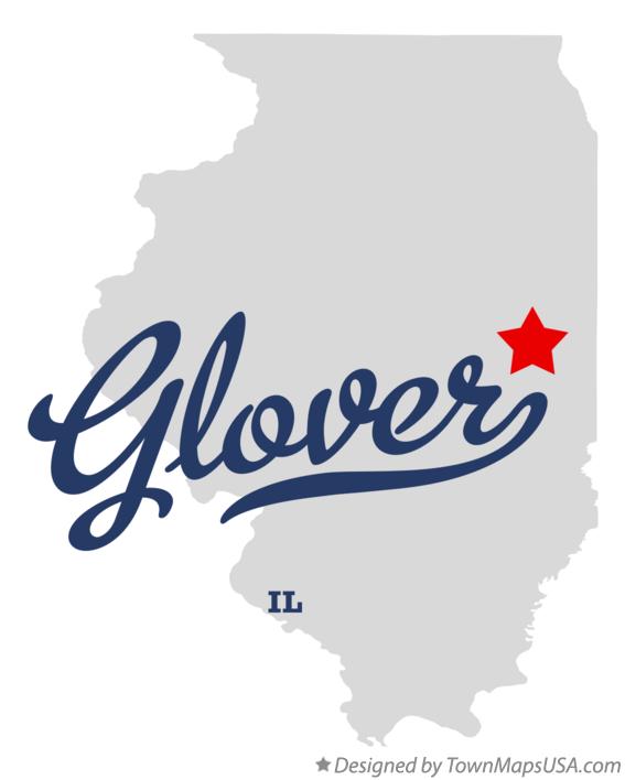 Map of Glover Illinois IL
