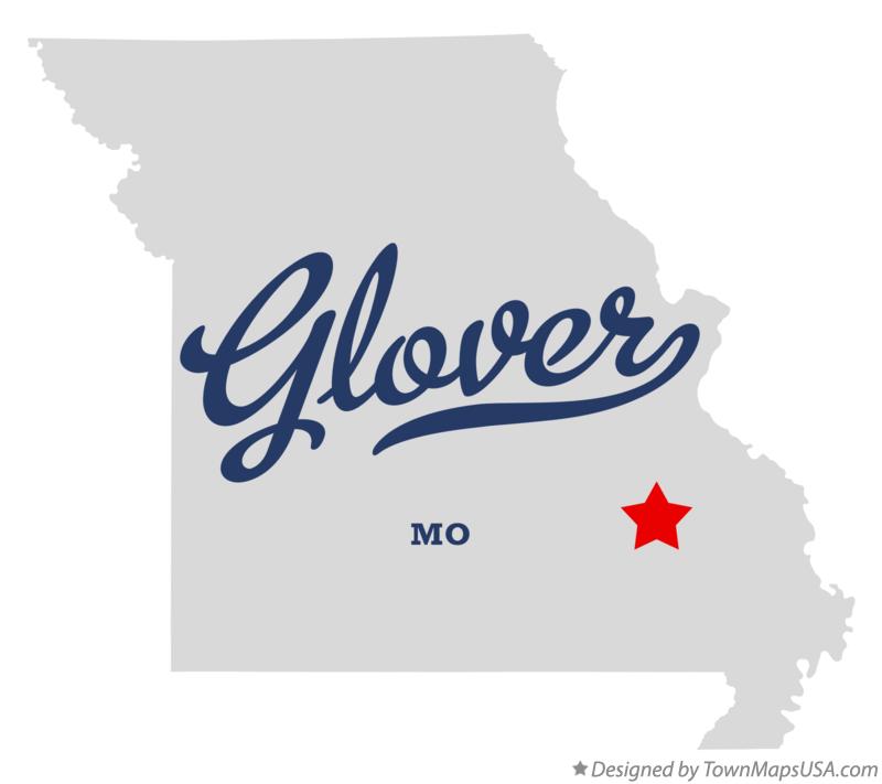Map of Glover Missouri MO