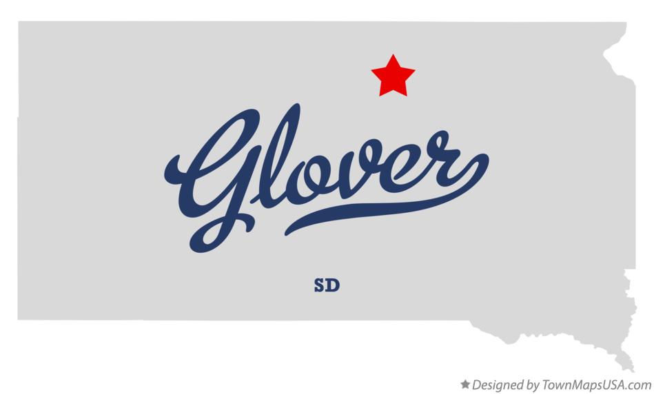 Map of Glover South Dakota SD