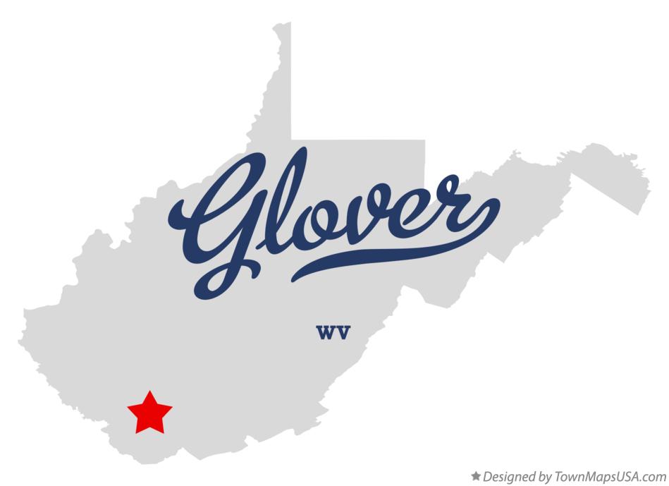 Map of Glover West Virginia WV