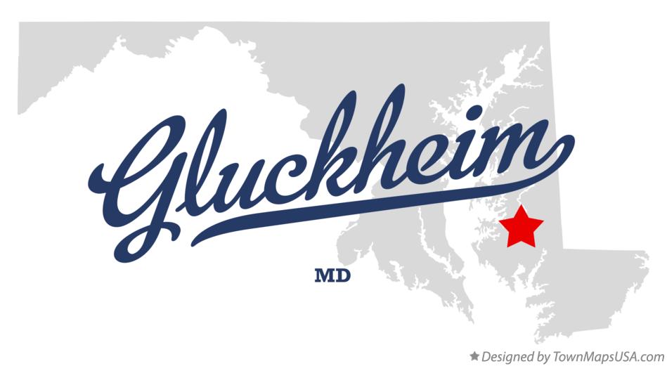 Map of Gluckheim Maryland MD