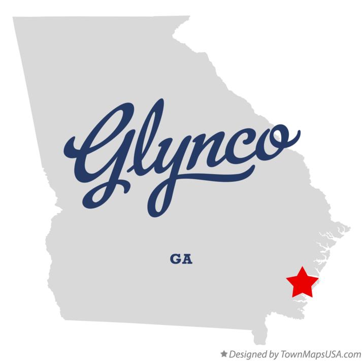 Map of Glynco Georgia GA