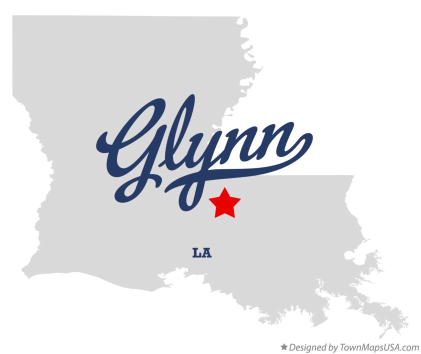 Map of Glynn Louisiana LA