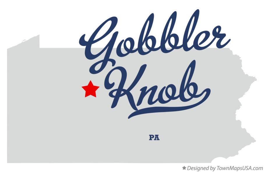 Map of Gobbler Knob Pennsylvania PA