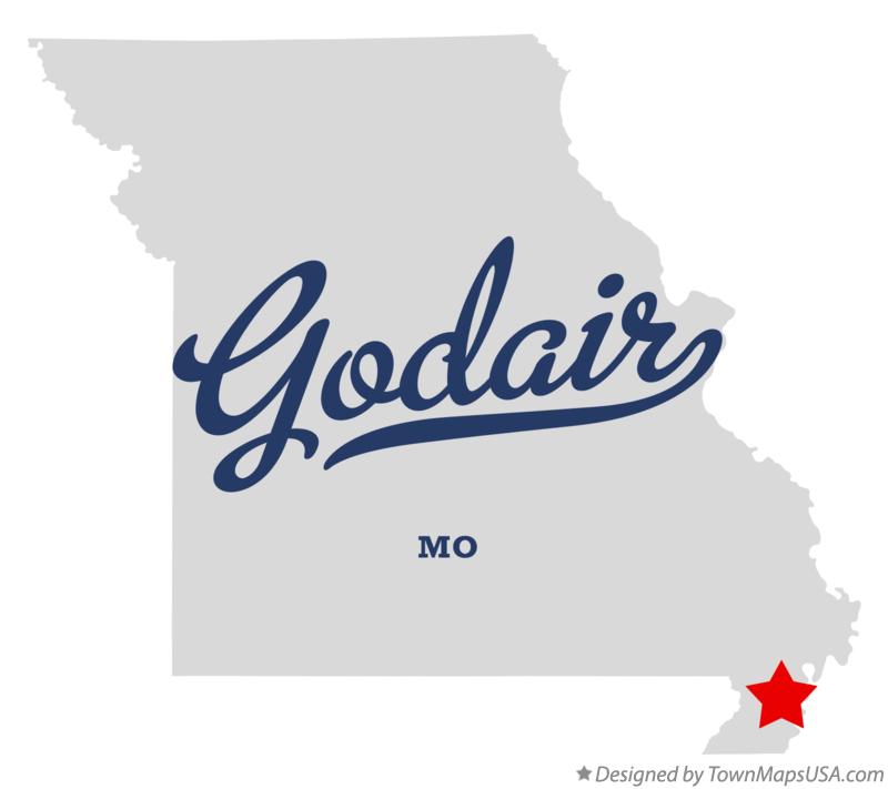 Map of Godair Missouri MO
