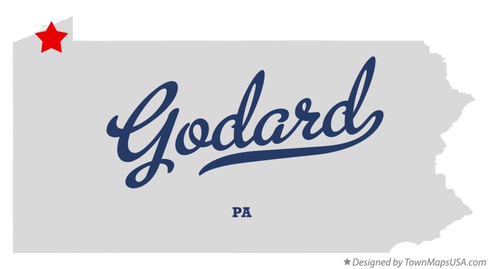 Map of Godard Pennsylvania PA