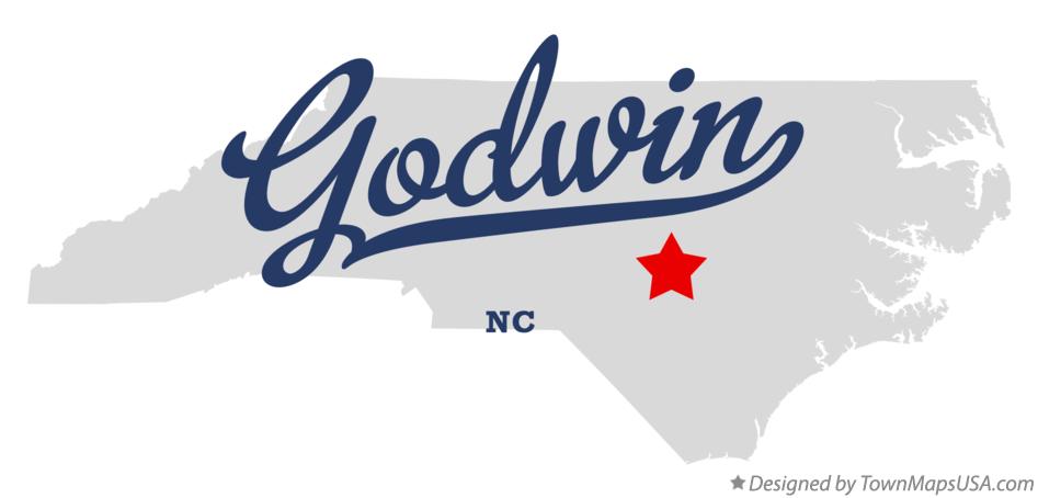Map of Godwin North Carolina NC