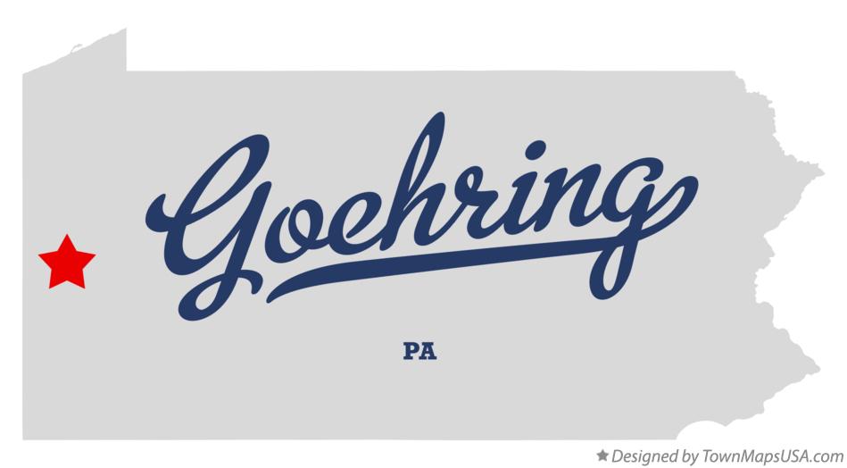 Map of Goehring Pennsylvania PA