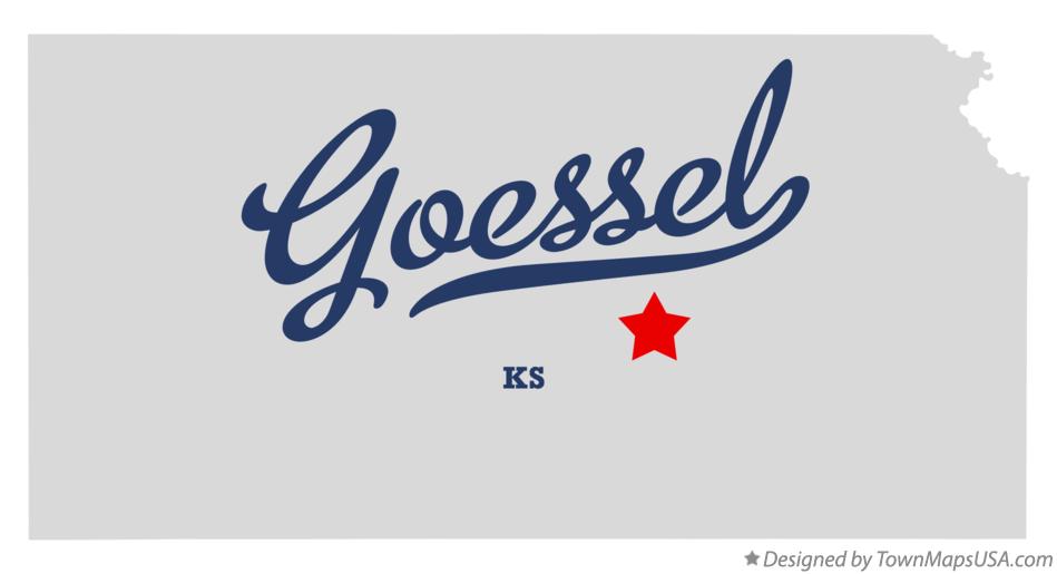 Map of Goessel Kansas KS