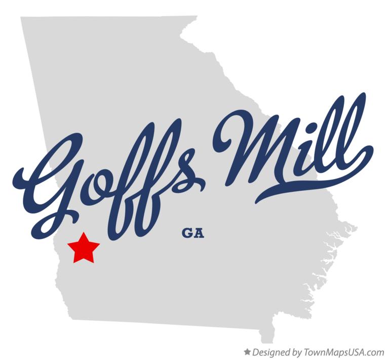 Map of Goffs Mill Georgia GA