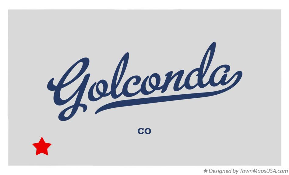 Map of Golconda Colorado CO