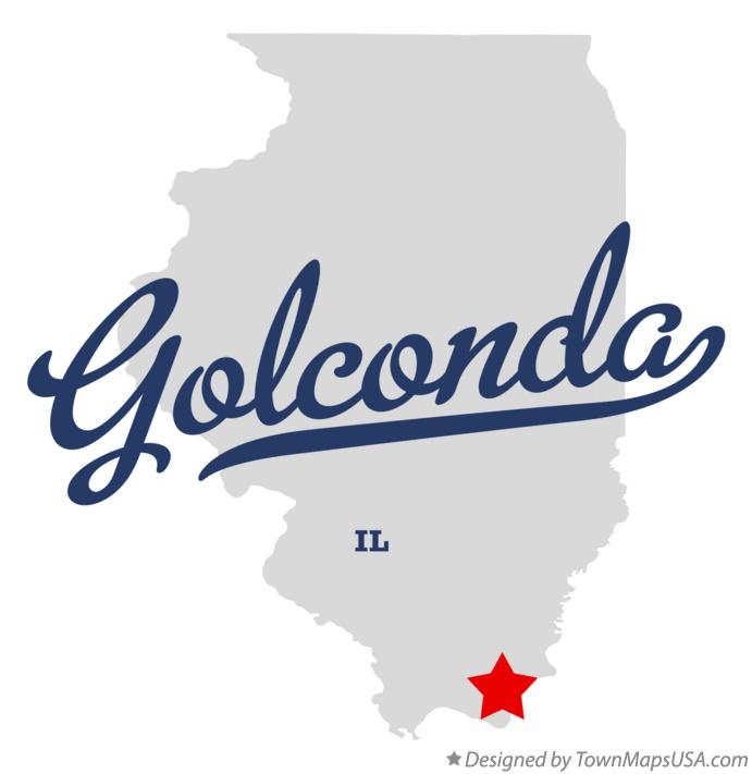 Map of Golconda Illinois IL