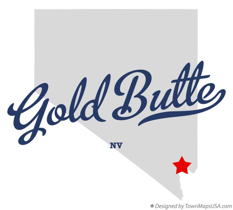 Map of Gold Butte Nevada NV