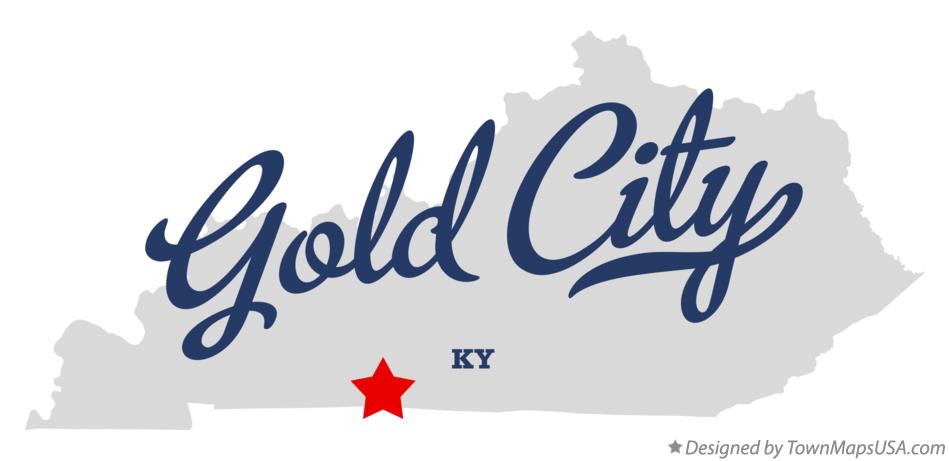 Map of Gold City Kentucky KY