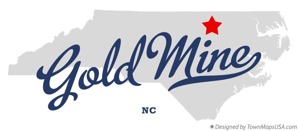 Map of Gold Mine North Carolina NC