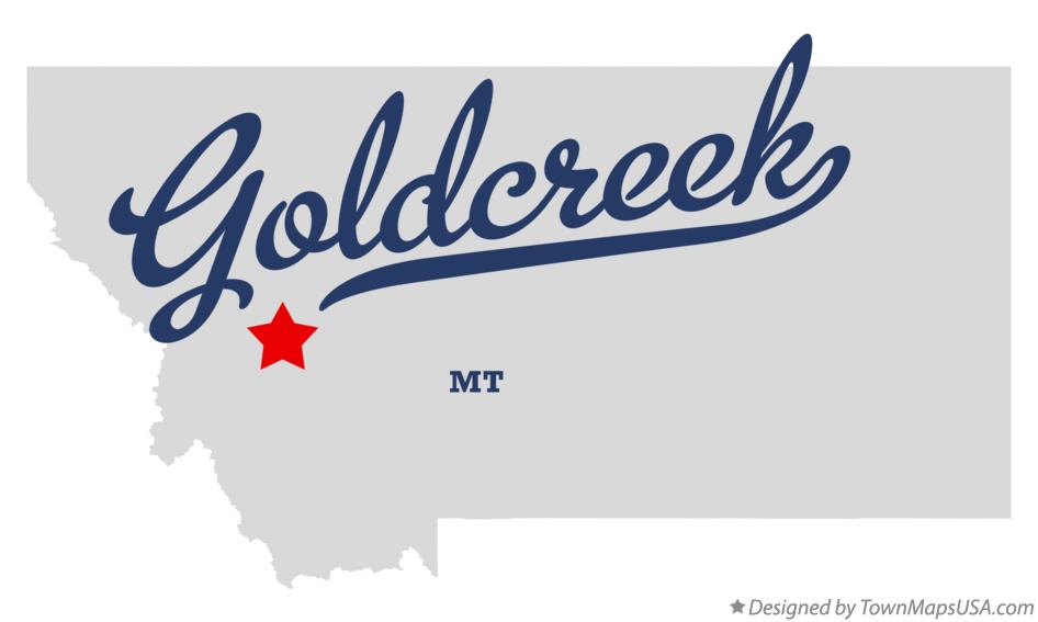 Map of Goldcreek Montana MT