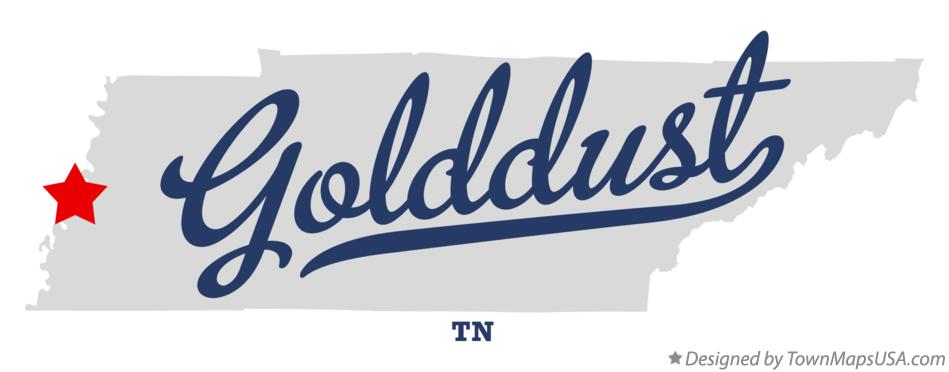 Map of Golddust Tennessee TN