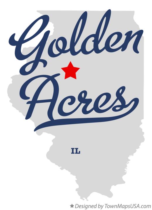 Map of Golden Acres Illinois IL