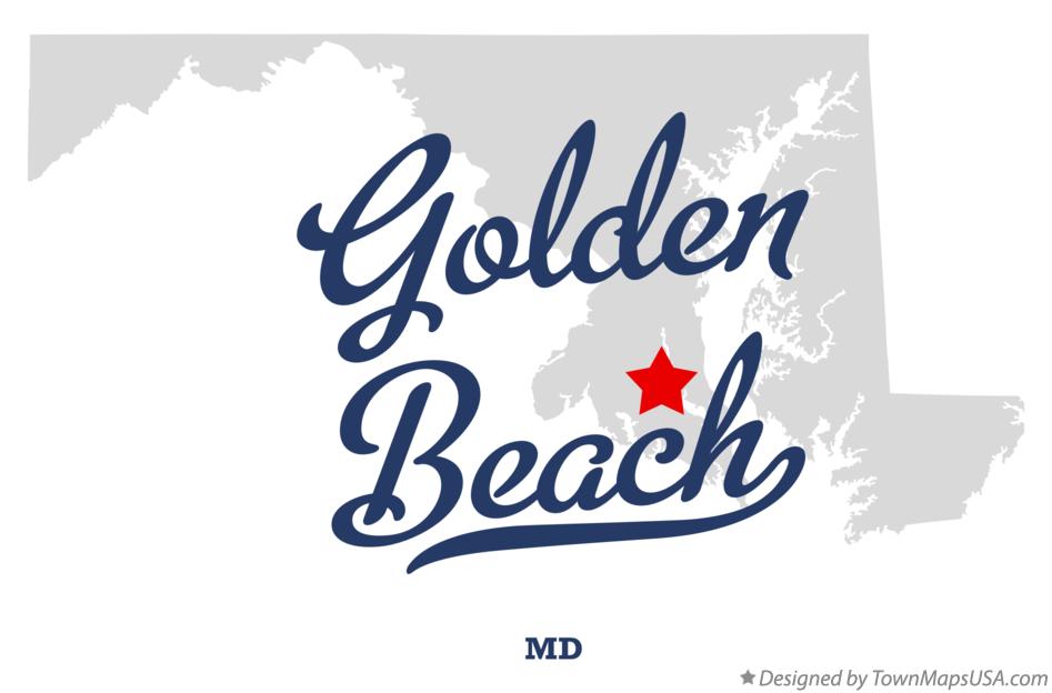 Map of Golden Beach Maryland MD