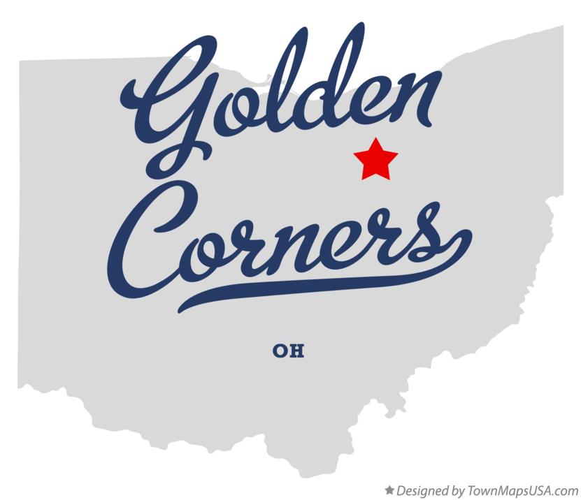 Map of Golden Corners Ohio OH