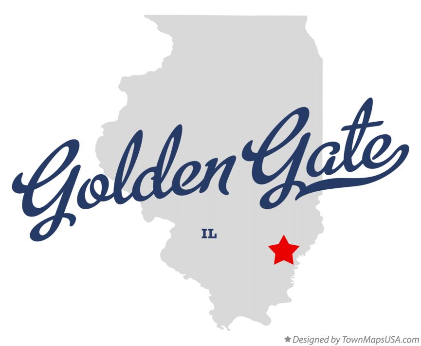 Map of Golden Gate Illinois IL