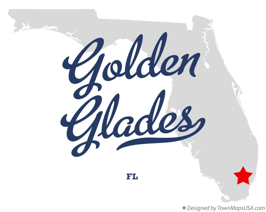 Map of Golden Glades Florida FL