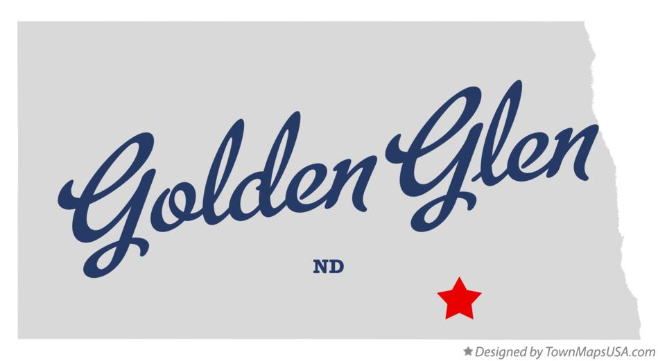Map of Golden Glen North Dakota ND