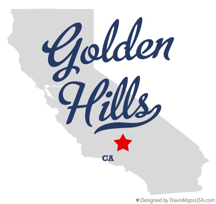 Map of Golden Hills California CA