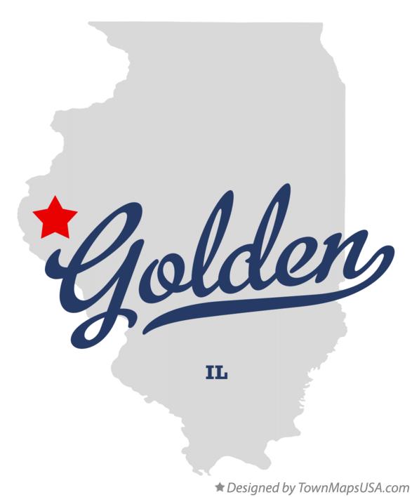 Map of Golden Illinois IL