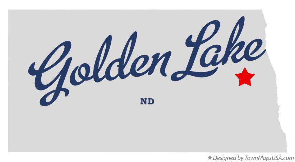 Map of Golden Lake North Dakota ND