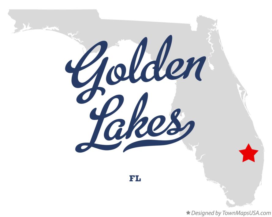 Map of Golden Lakes Florida FL