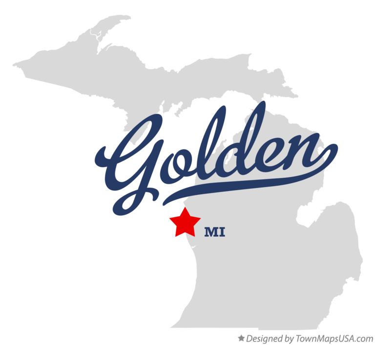 Map of Golden Michigan MI