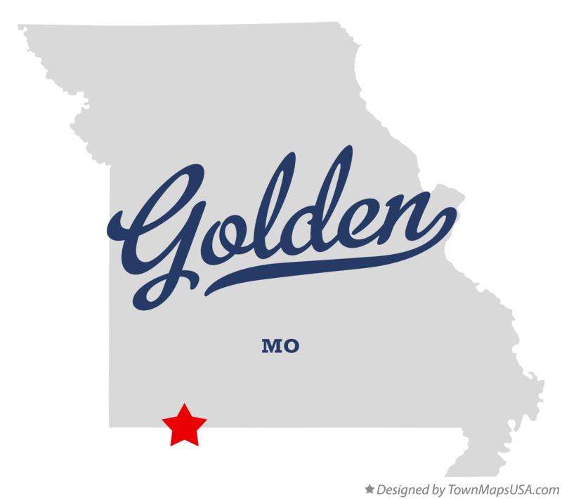 Map of Golden Missouri MO