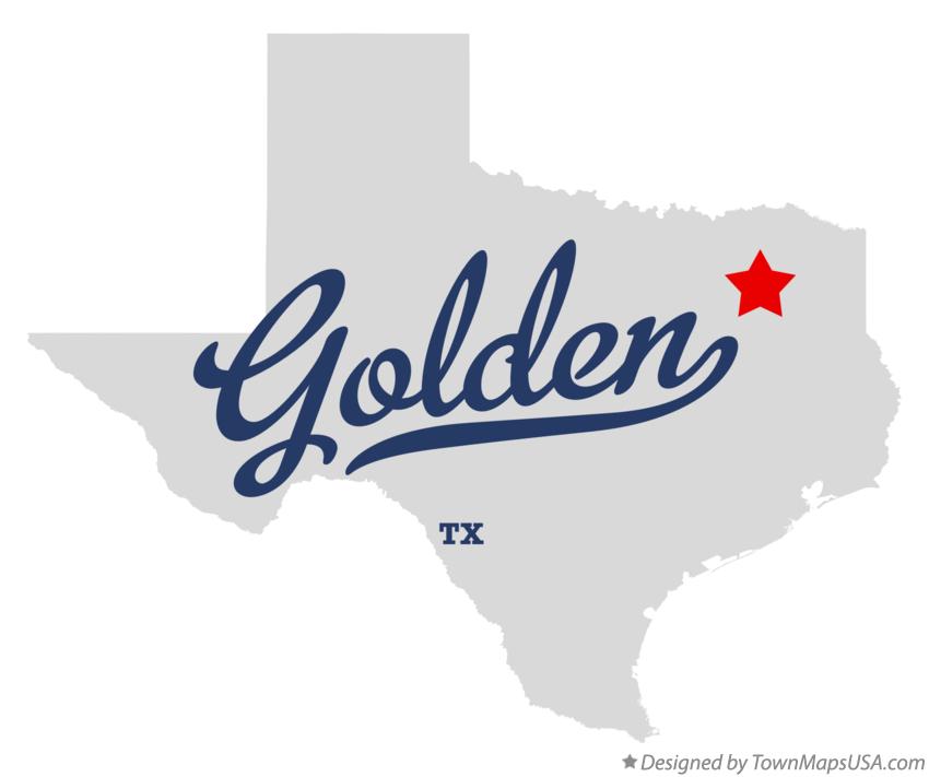 Map of Golden Texas TX