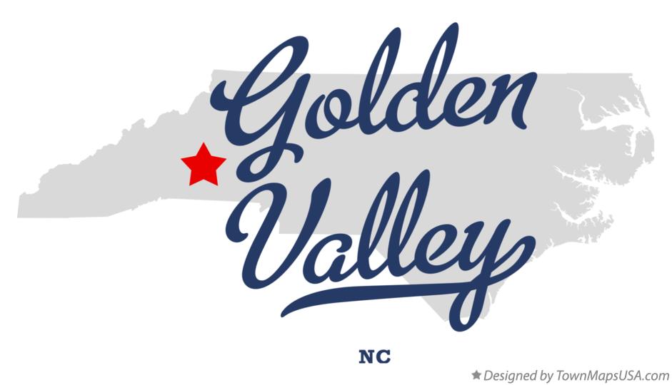 Map of Golden Valley North Carolina NC