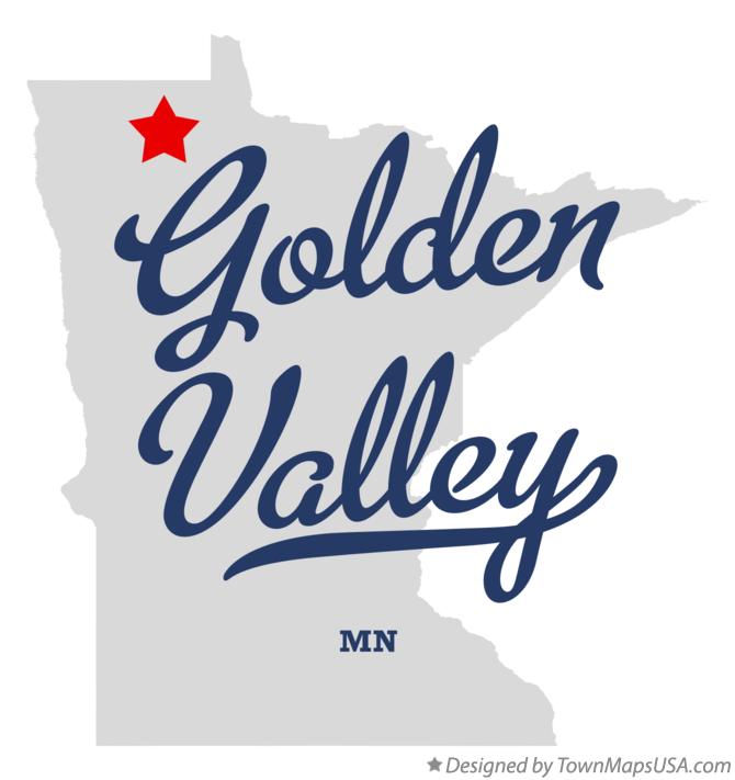Map of Golden Valley Minnesota MN
