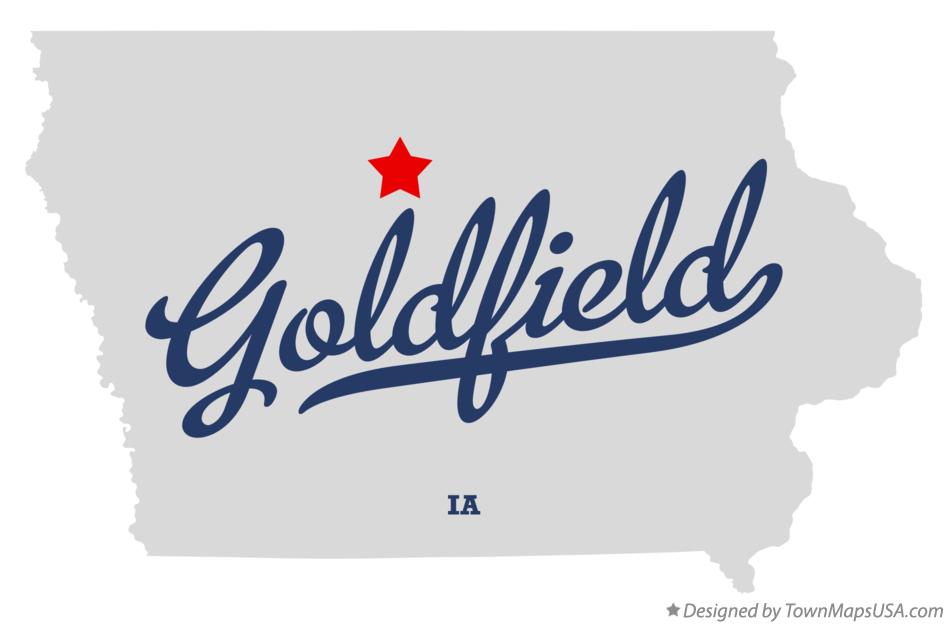 Map of Goldfield Iowa IA
