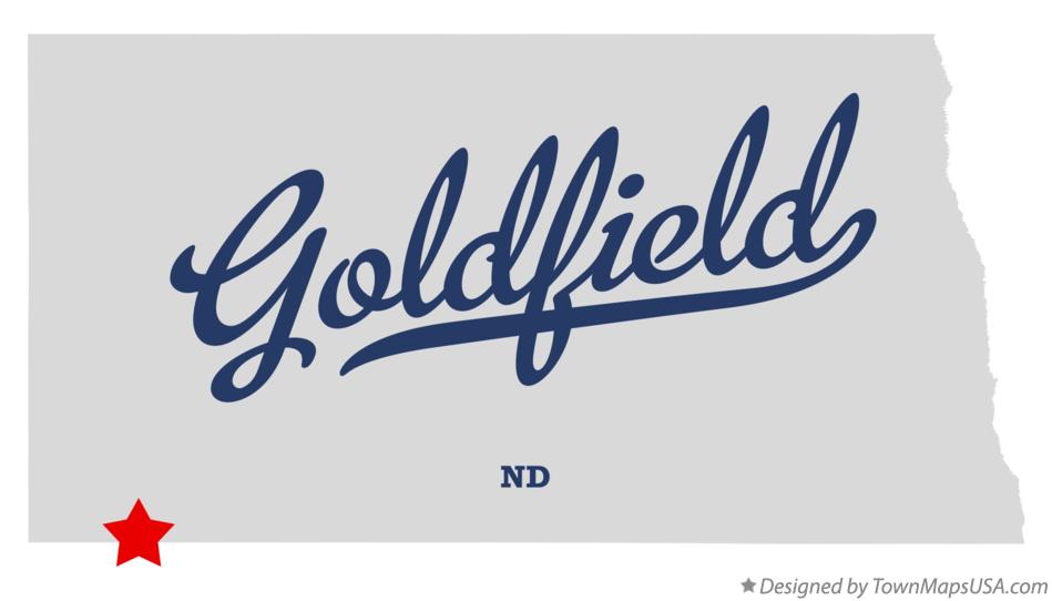 Map of Goldfield North Dakota ND
