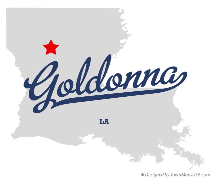 Map of Goldonna Louisiana LA