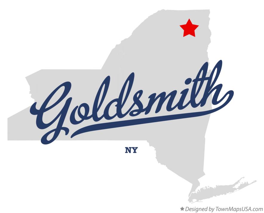 Map of Goldsmith New York NY