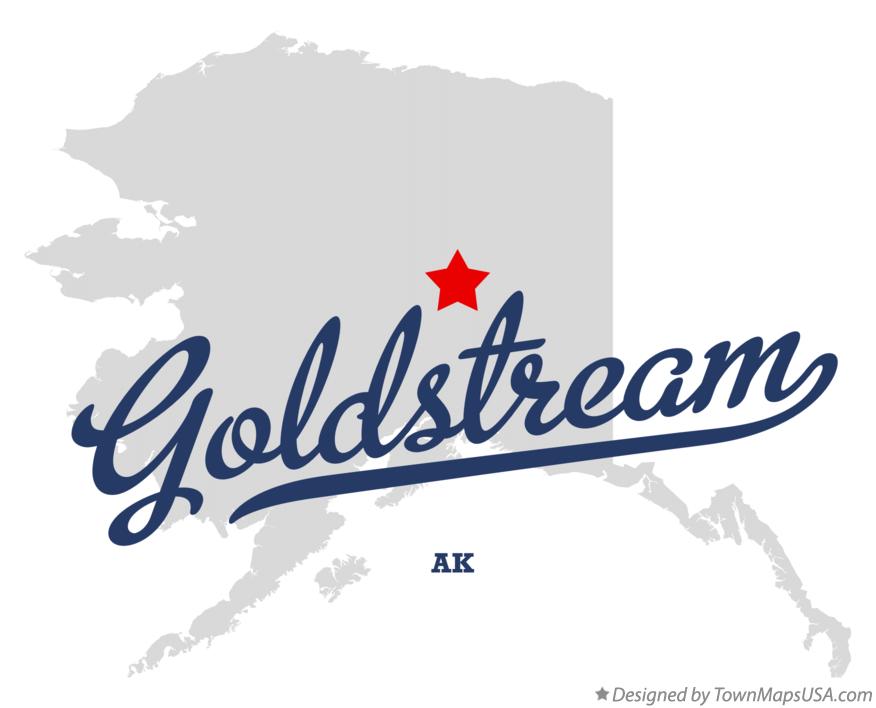 Map of Goldstream Alaska AK