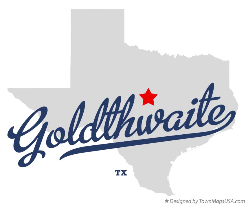 Map of Goldthwaite Texas TX