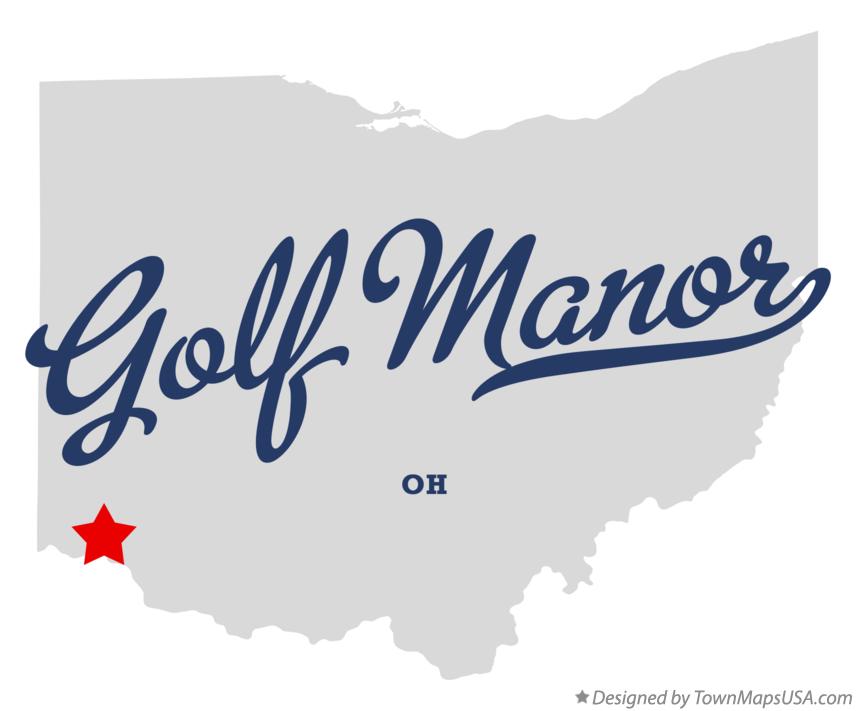 Map of Golf Manor Ohio OH