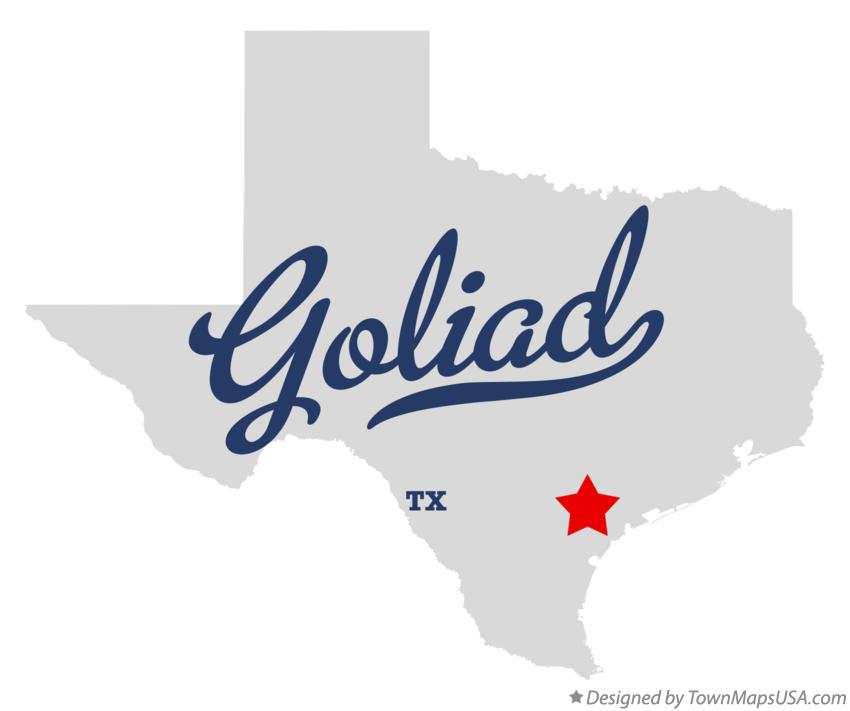Map of Goliad Texas TX