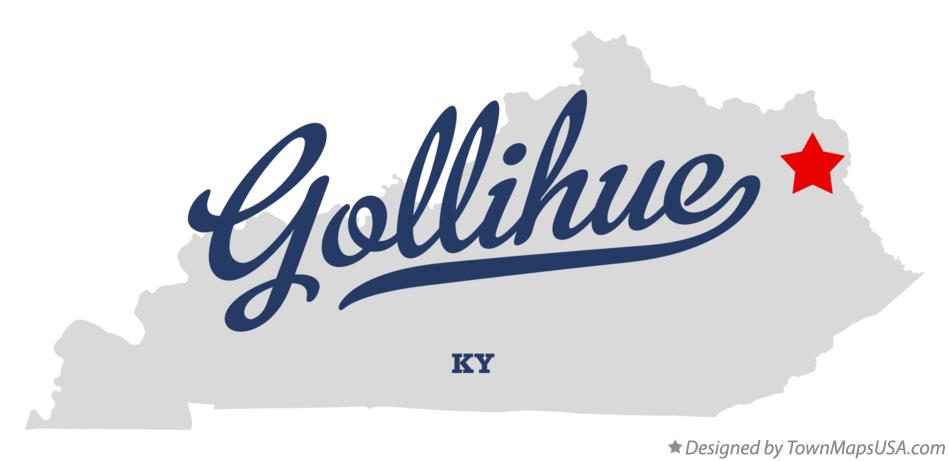 Map of Gollihue Kentucky KY