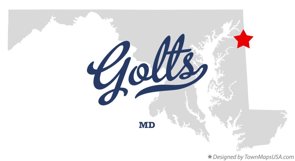 Map of Golts Maryland MD