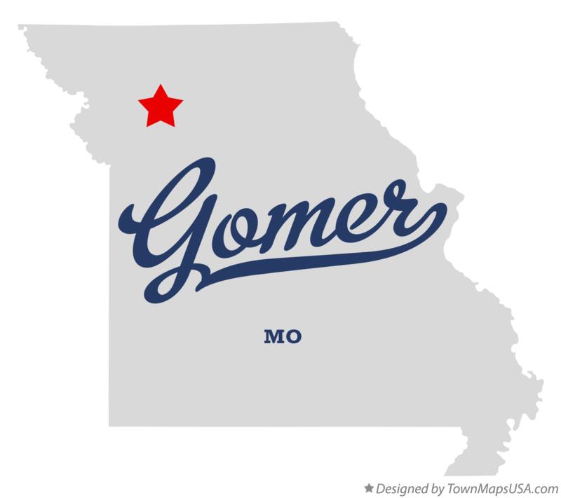 Map of Gomer Missouri MO